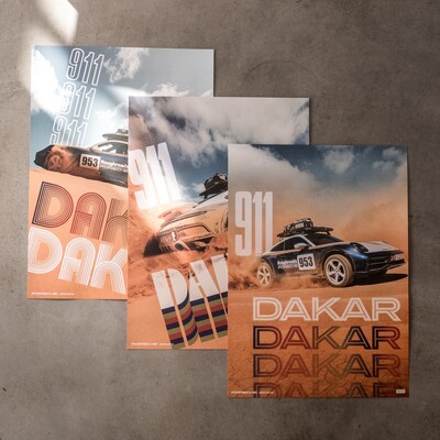 Poster-Set – 911 Dakar