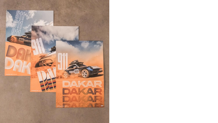 Porsche Poster-Set "911 Dakar"