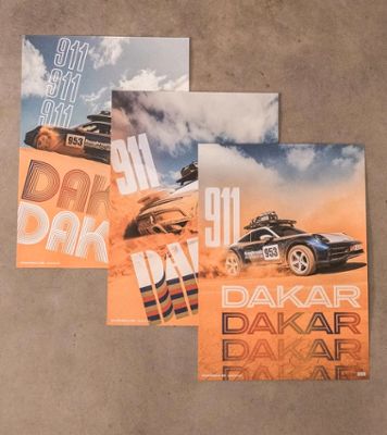 Porsche Poster-Set "911 Dakar"