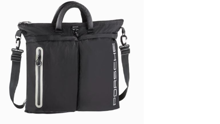 Porsche Golf Tragtasche in Schwarz/Grau
