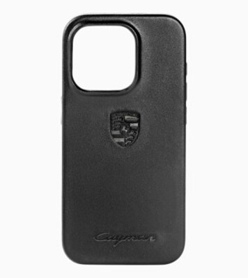 Porsche iPhone15 PRO Hülle mit Cayman Schriftzug