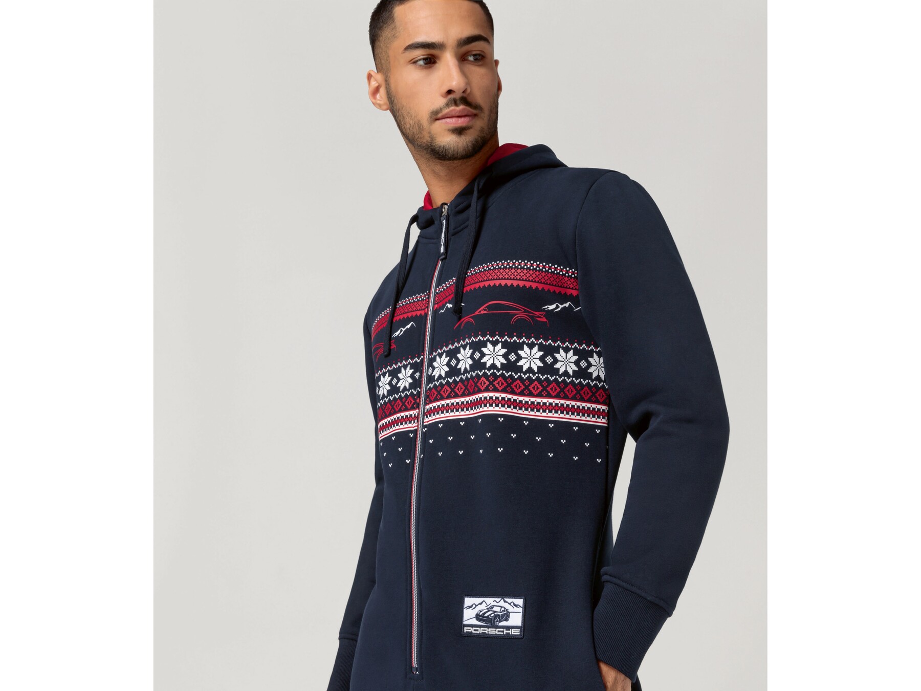 Porsche Jumpsuit mit Weihnachtsmotiv Gr.3XL