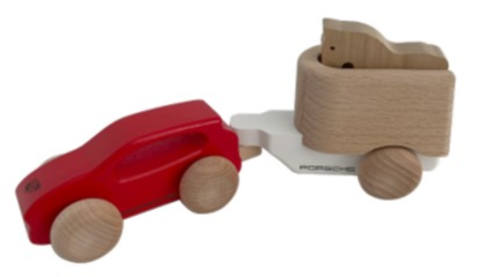 Porsche Cayenne Holzauto inkl. Pferd