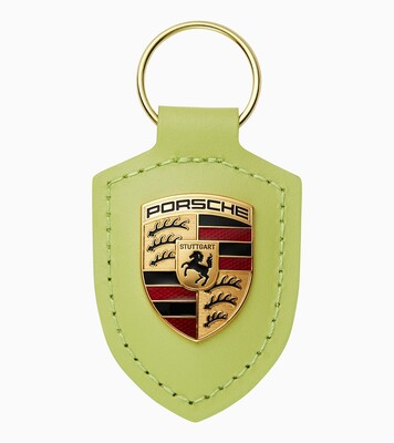 Porsche Wappen Schlüsselanhänger in Gelb