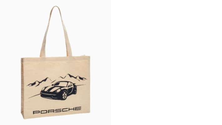 Porsche Canvas Tasche mit Weihnachtsmotiv