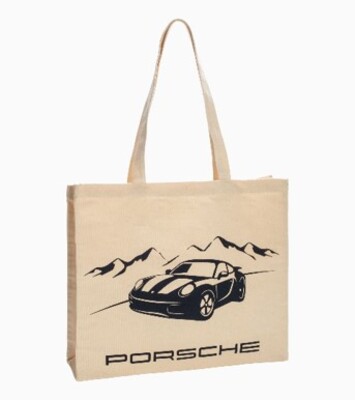 Porsche Canvas Tasche mit Weihnachtsmotiv