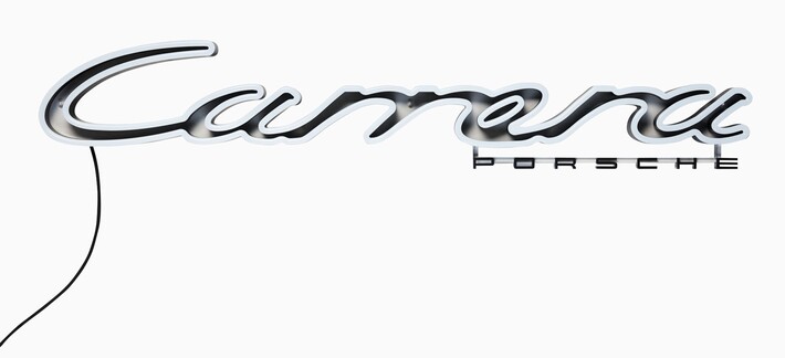 Porsche Leuchtschriftzug "Carrera" Wandmontage