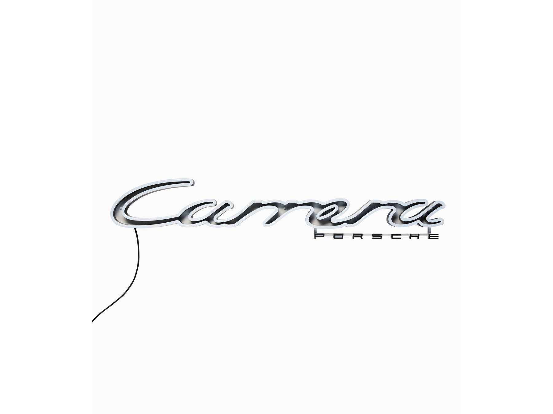 Porsche Leuchtschriftzug "Carrera" Wandmontage