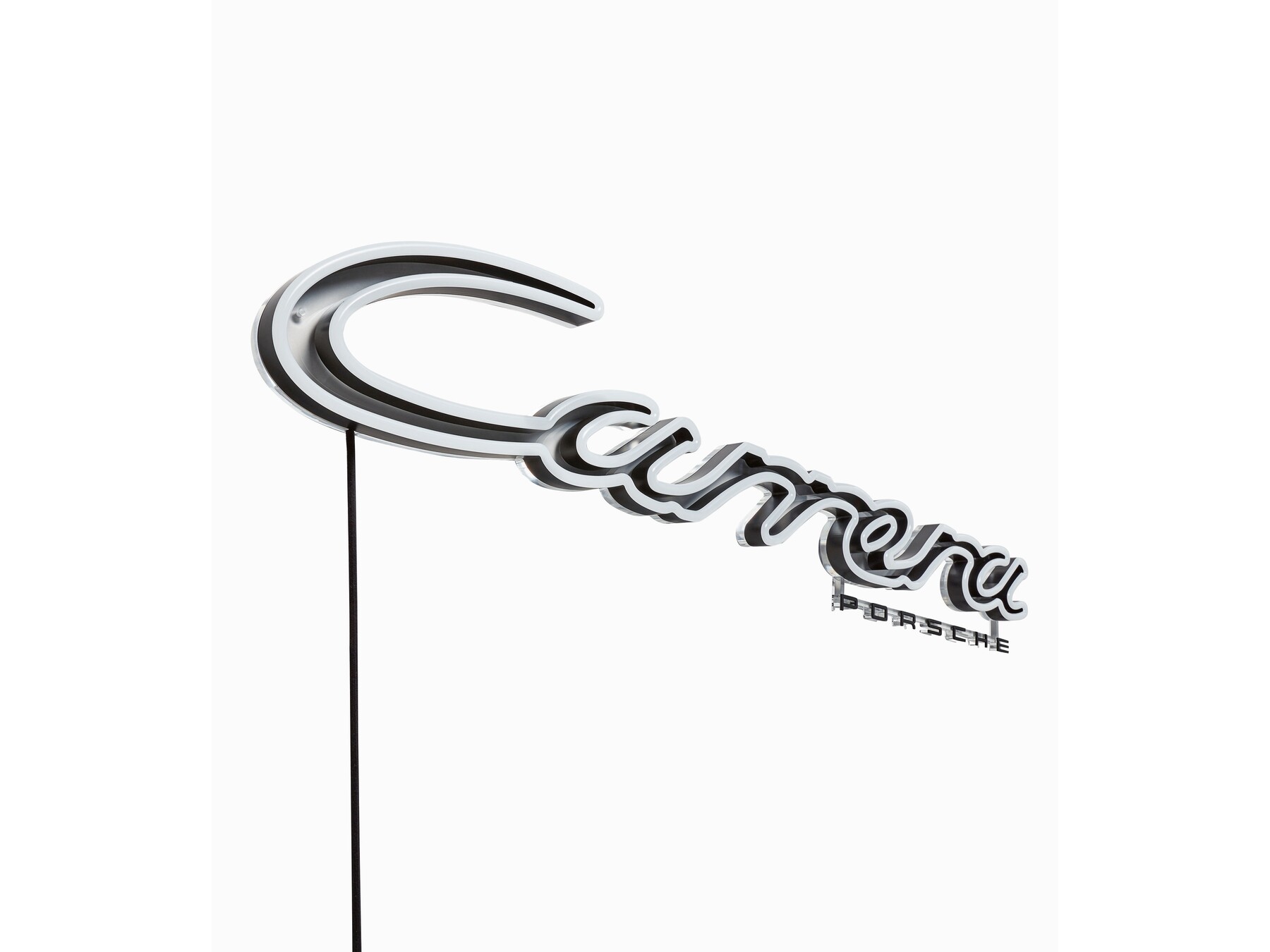 Porsche Leuchtschriftzug "Carrera" Wandmontage