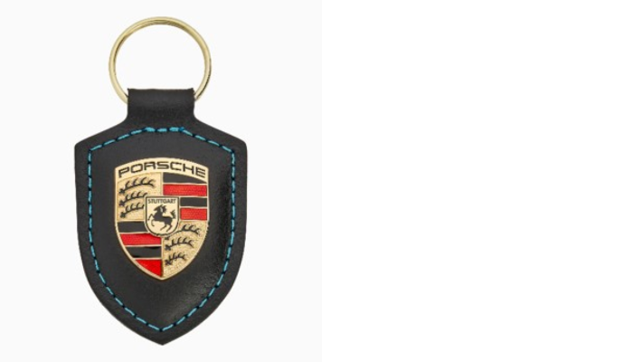 Porsche Wappen Schlüsselanhänger mit Ladefunktion