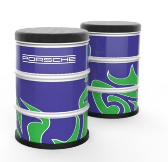 Porsche Sitzfass Martini Racing Psychedellic