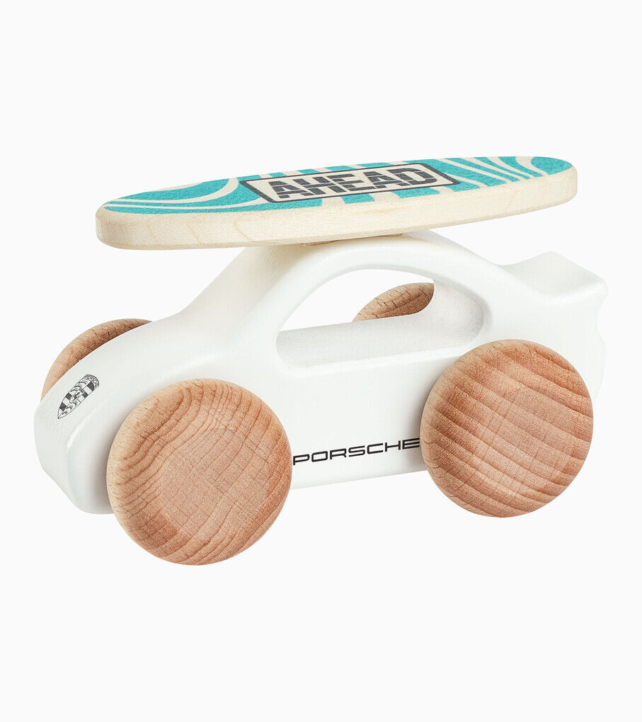 Porsche Holzauto 911 mit Surfboard