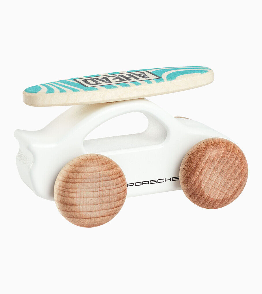 Porsche Holzauto 911 mit Surfboard