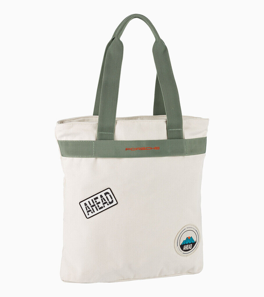 Porsche Canvas Tragtasche "AHEAD" in Grau
