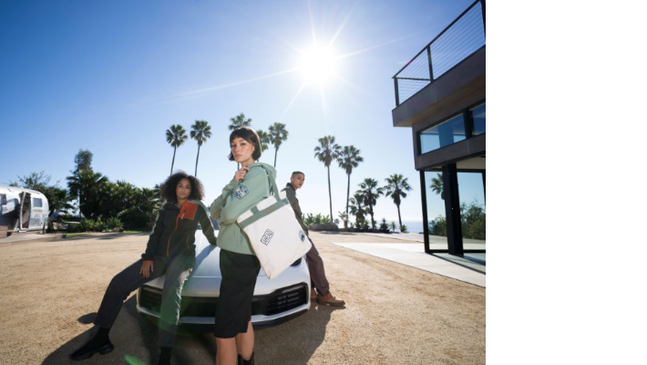 Porsche Canvas Tragtasche "AHEAD" in Grau