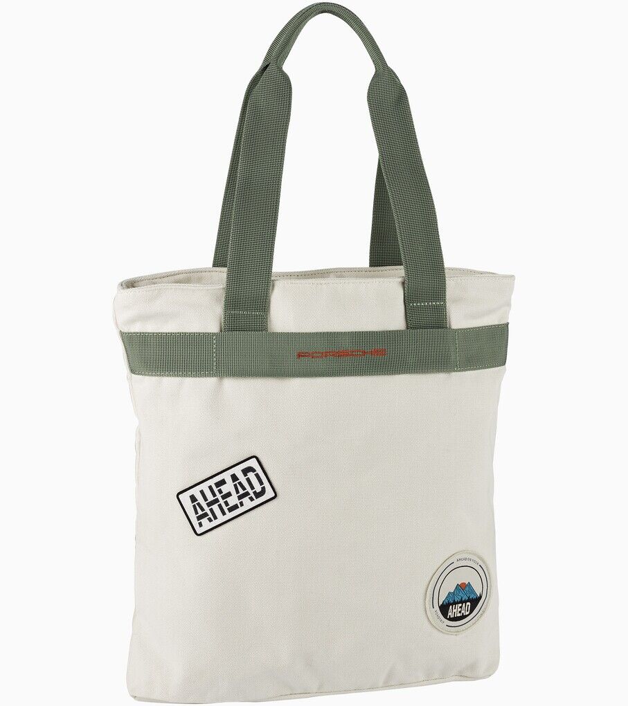 Porsche Canvas Tragtasche "AHEAD" in Grau