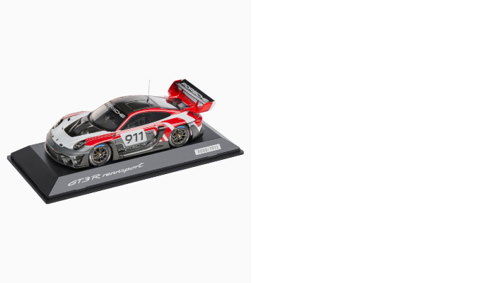Porsche Modellauto 911 GTR 3 Rennsport Flacht Design 1:43