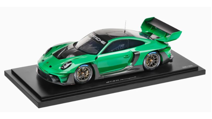Porsche Modellauto 911 GTR 3 Rennsport Vipergreen 1:18