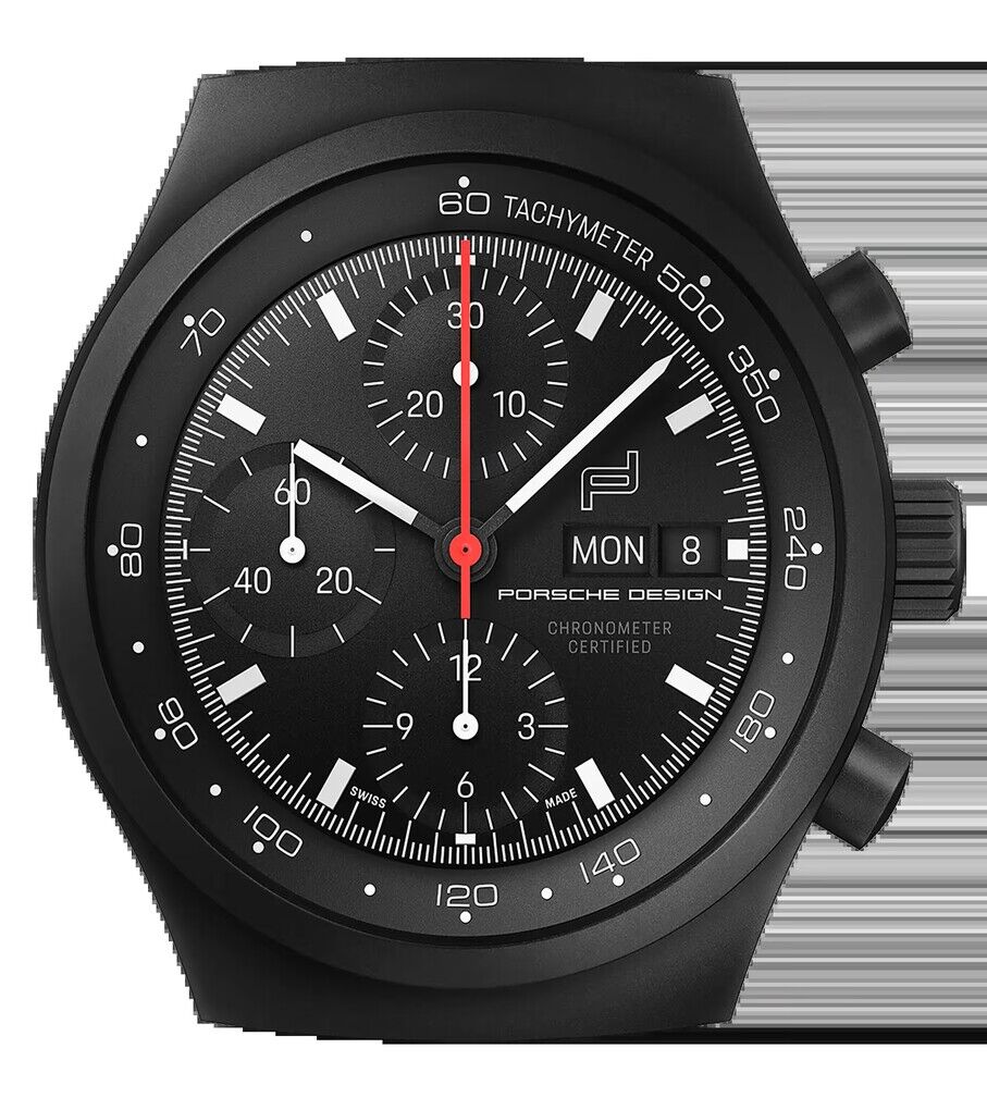 Porsche Chronograph 1 All Black Wanduhr