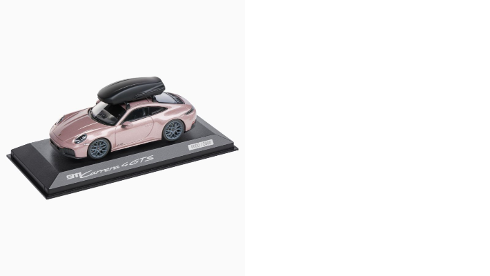 Porsche Modellauto 911 992.2 Dachbox 1:43