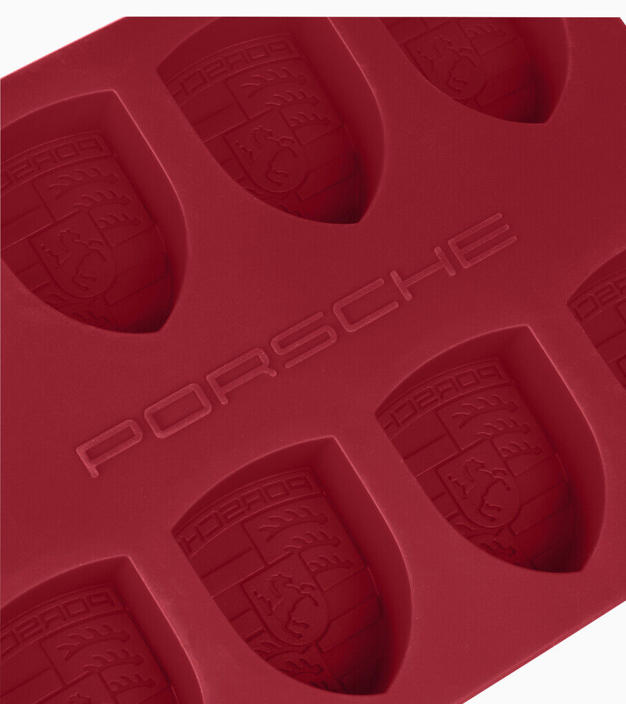 Porsche Eiswürfelform Wappen - Rot