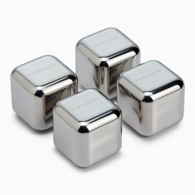 Edelstahl-Eiswürfel 4er-Set